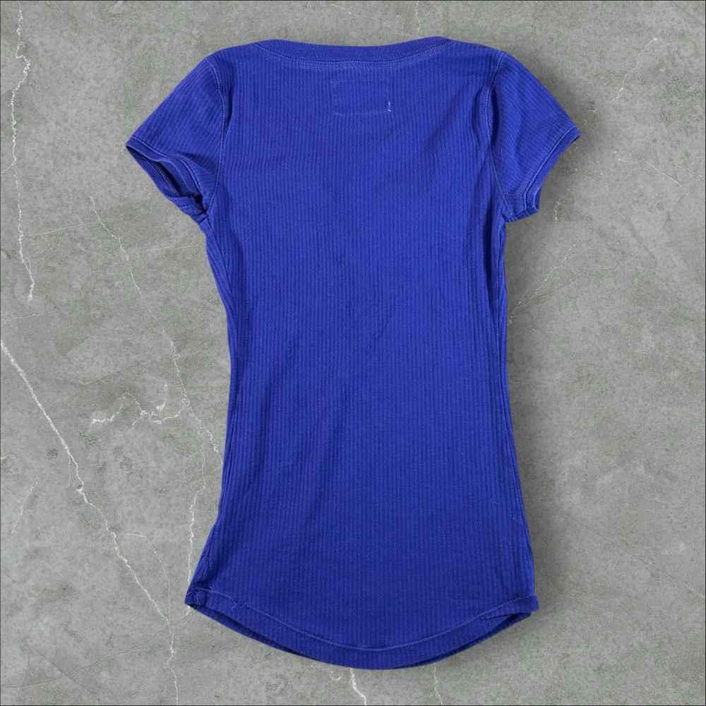 Aeropostale Shirt Womens Small Purple Y2K Henley Babydoll Top 90s Flowy Coquette - Picture 7 of 7